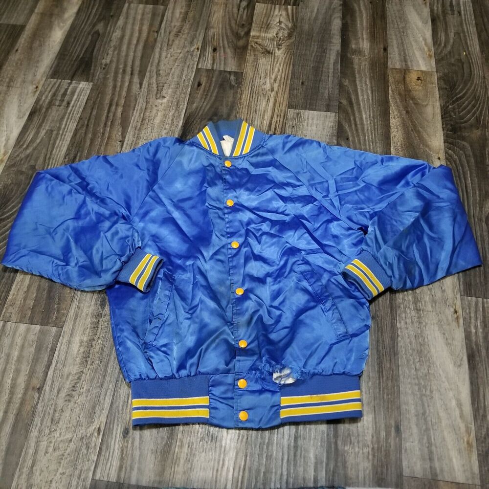 Vintage Saint Paul Minor League MILB Satin Dugout Jacket Size Medium Distressed